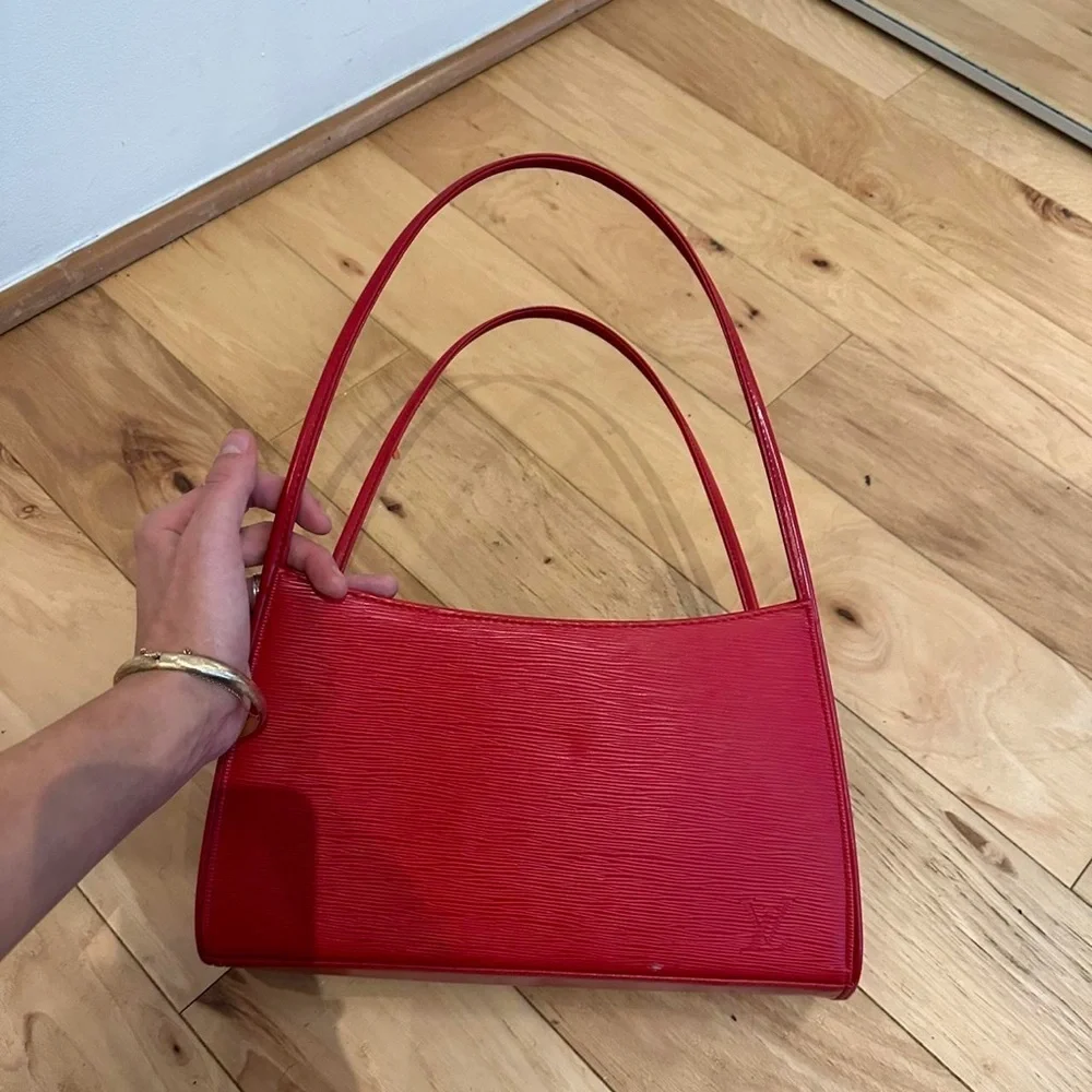 Louis Vuitton Red Épi Leather Vintage Bag